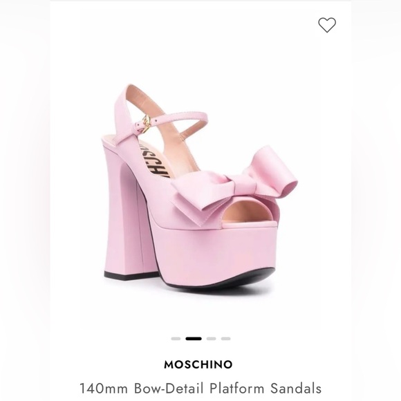 MOSCHINO
140mm Bow-Detail Platform Sandals - Picture 8 of 10